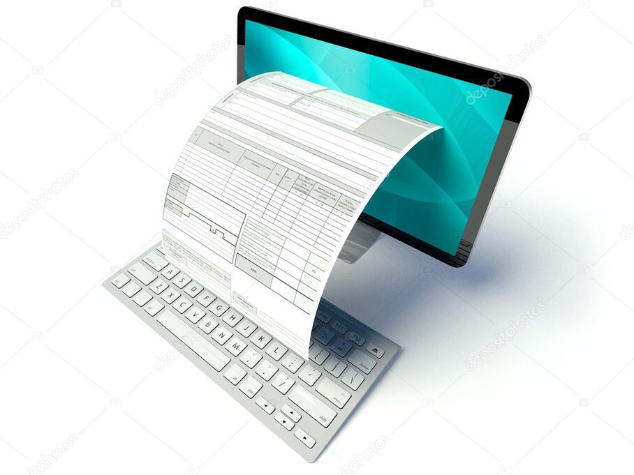 Blocchi di fatture e modulistica appoggiati su una scrivania